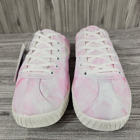 Tretorn Lace up Sneaker Mules Easy Nylite Canvas Pink/White Dye Women's Sz 9 NEW - Picture 5 of 16
